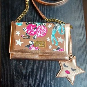Betsey Johnson Rose Gold Crossbody bag